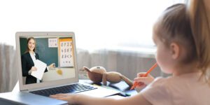 Online Math Tutoring - Math Tutor and Little Girl