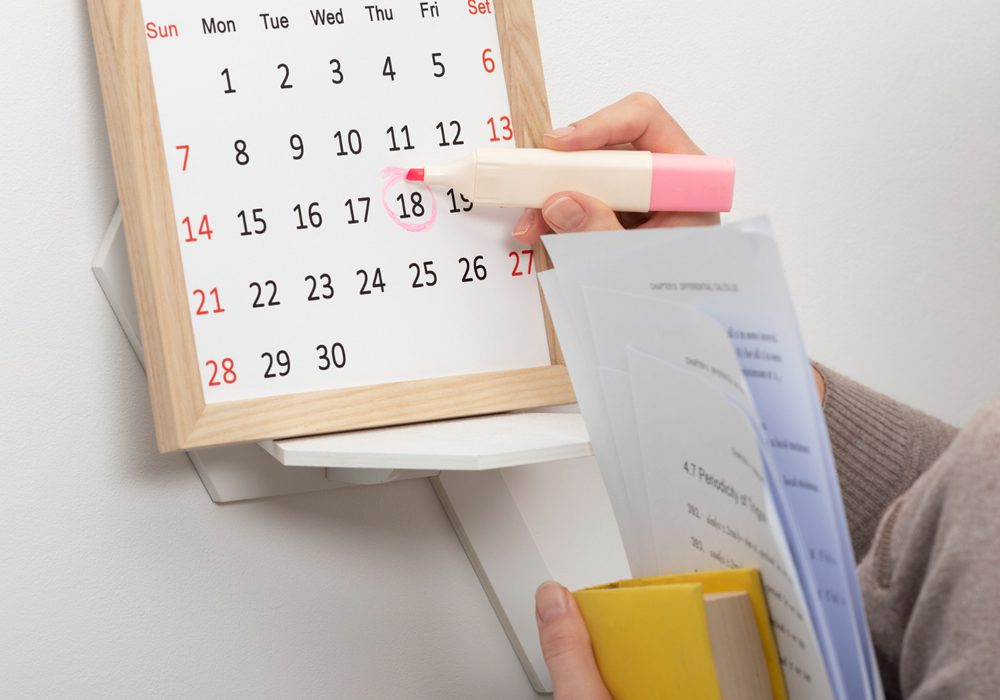 SAT test dates and examination calendar
